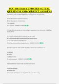 SOC 100&colon; Exam 1 UPDATED ACTUAL &NewLine;QUESTIONS AND CORRECT ANSWERS