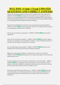 WGU D351 v2 topic 1 Exam UPDATED &NewLine;QUESTIONS AND CORRECT ANSWERS
