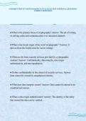 INTRODUCTION TO CRYPTOGRAPHY ACTUAL EXAM TEST PAPER FULL QUESTIONS&NewLine;CORRECT RESPONSES