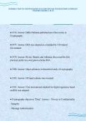 INTRODUCTION TO CRYPTOGRAPHY EXAM REVIEW SOLVED QUESTIONS COMPLETE&NewLine;ANSWERS GRADED A PLUS