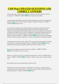 C105 Wgu UPDATED QUESTIONS AND &NewLine;CORRECT ANSWERS