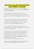 C105 Wgu Exam UPDATED QUESTIONS &NewLine;AND CORRECT ANSWERS