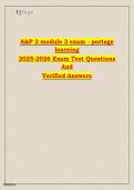 A&P 2 Module 3 Exam 2025&sol;2026 &ndash; Questions & Answers