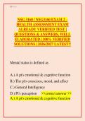 NSG 3160 &sol; NSG3160 Health Assessment Exam 2 Prep 2026-2027&colon; The Ultimate Verified Q&A Guide with 150&plus; Practice Questions&comma; Expert Rationales & Guaranteed A&plus; Pass