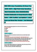 WGU C851 Linux Foundations OA  Actual Exam &NewLine;  &vert; High-Yield Actual Questions&comma;&NewLine; Bash Commands&comma; Linux Administration&comma; &NewLine;Detailed Rationales & Comprehensive Study &NewLine;Guide &vert; 100&percnt; Verified  and Updated &vert; Latest &NewLine;Exam and Brand New Version &vert; Just Released &excl;&excl;&excl;