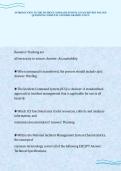 INTRODUCTION TO THE INCIDENT COMMAND SYSTEM 2 EXAM REVIEW SOLVED&NewLine;QUESTIONS COMPLETE ANSWERS GRADED A PLUS