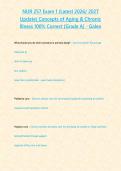 NUR 257 Exam 1 &lpar;Latest 2026 2027 Update&rpar; Concepts of Aging & Chronic Illness 100- Correct -Grade A - GALEN