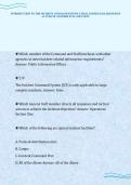 INTRODUCTION TO THE INCIDENT COMMAND SYSTEM 2 FINAL PAPER EXAM QUESTIONS&NewLine;ACCURATE ANSWERS FULL SOLUTION