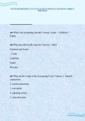 INTUIT BOOKKEEPING ACTUAL EXAM TEST PAPER FULL QUESTIONS CORRECT&NewLine;RESPONSES