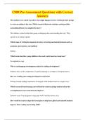 Wgu C909 Questions with Correct Answers