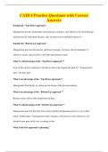 BUNDLE OF CAIB 4  QUESTIONS WITH 100&percnt; CORRECT ANSWERS