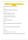 CIDESCO Practice Questions with Correct&NewLine;Answers