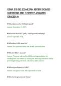 OSHA 510 110 2026 EXAM REVIEW SOLVED&NewLine;QUESTIONS AND CORRECT ANSWERS&NewLine;GRADED A&plus;&NewLine;