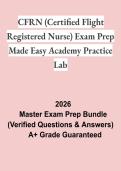 CFRN &lpar;Certified Flight Registered Nurse&rpar; Exam Prep &ndash; Made Easy Academy Practice Lab PDF &vert; Study Guide&comma; Practice Questions & Test Bank