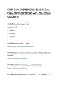 OSHA 510 COMPILED EXAM 2026 ACTUAL&NewLine;EXAM PAPER QUESTIONS WITH SOLUTIONS&NewLine;GRADED A&plus;