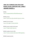 OSHA 510 COMPILED EXAM 2026 EXAM&NewLine;REVIEW SOLVED QUESTIONS AND CORRECT&NewLine;ANSWERS GRADED A&plus;&NewLine;