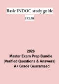 Basic INDOC Study Guide Exam PDF &vert; Practice Questions&comma; Test Bank & Basic Indoctrination Exam Prep