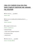 OSHA 510 COMPILED EXAM 2026 FINAL&NewLine;PAPER COMPLETE QUESTIONS AND ANSWERS&NewLine;FULL SOLUTION&NewLine;