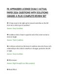 PA APPRAISERS LICENSE EXAM 3 ACTUAL&NewLine;PAPER 2026 QUESTIONS WITH SOLUTIONS&NewLine;GRADED A PLUS COMPLETE REVIEW SET&NewLine;
