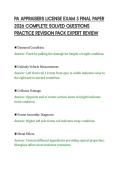 PA APPRAISERS LICENSE EXAM 3 FINAL PAPER&NewLine;2026 COMPLETE SOLVED QUESTIONS&NewLine;PRACTICE REVISION PACK EXPERT REVIEW&NewLine;