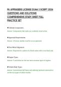PA APPRAISERS LICENSE EXAM 3 SCRIPT 2026&NewLine;QUESTIONS AND SOLUTIONS&NewLine;COMPREHENSIVE STUDY SHEET FULL&NewLine;PRACTICE SET&NewLine;