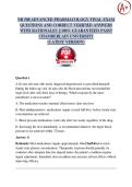 NR 508 ADVANCED PHARMACOLOGY FINAL EXAM 2026 &sol; 2027  QUESTIONS AND CORRECT VERIFIED ANSWERS WITH RATIONALES &vert;&vert; 100&percnt; GUARANTEED PASS&excl;&excl;   CHAMBERLAIN UNIVERSITY <LATEST VERSION>