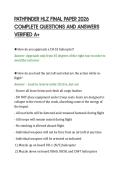 PATHFINDER HLZ FINAL PAPER 2026&NewLine;COMPLETE QUESTIONS AND ANSWERS&NewLine;VERIFIED A&plus;