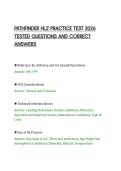 PATHFINDER HLZ PRACTICE TEST 2026&NewLine;TESTED QUESTIONS AND CORRECT&NewLine;ANSWERS&NewLine;