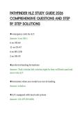 PATHFINDER HLZ STUDY GUIDE 2026&NewLine;COMPREHENSIVE QUESTIONS AND STEP&NewLine;BY STEP SOLUTIONS