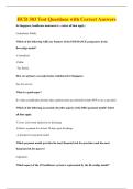 HCD 303 Test Questions with Correct Answers