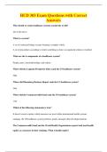 HCD 303 Exam Questions with Correct&NewLine;Answers
