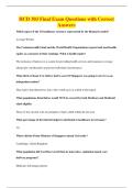 HCD 303 Final Exam Questions with Correct&NewLine;Answers
