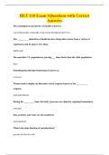 HLT 110 Exam 1Questions with Correct&NewLine;Answers