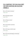 PCA COMPETENCY TEST 2026 EXAM SCRIPT TEST PAPER QUESTIONS AND SOLUTIONS GRADED A&period;pdf&NewLine;&NewLine;