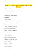 HLT 110 Study Guide Questions with Correct&NewLine;Answers