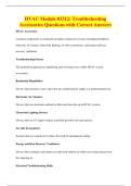 HVAC Module 03312&colon; Troubleshooting&NewLine;Accessories Questions with Correct Answers