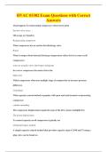 HVAC 03302 Exam Questions with Correct&NewLine;Answers