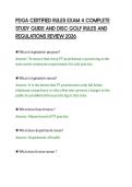 PDGA CERTIFIED RULES EXAM 4 COMPLETE&NewLine;STUDY GUIDE AND DISC GOLF RULES AND&NewLine;REGULATIONS REVIEW 2026&NewLine;