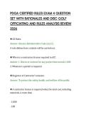 PDGA CERTIFIED RULES EXAM 4 QUESTION&NewLine;SET WITH RATIONALES AND DISC GOLF&NewLine;OFFICIATING AND RULES ANALYSIS REVIEW&NewLine;2026&NewLine;