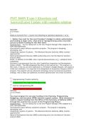 PMT 3600V Exam 1 &vert; Questions and Answers &vert; Latest Update with complete solution&NewLine;