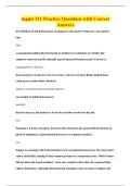 mgmt 311 Practice Questions with Correct&NewLine;Answers