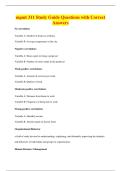 mgmt 311 Study Guide Questions with Correct&NewLine;Answers