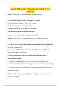 mgmt 311 Exam 1 Questions with Correct&NewLine;Answers