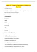 mgmt 311 Exam 1 Questions with Correct&NewLine;Answers