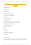 NU 641 Study Guide Questions with Correct&NewLine;Answers