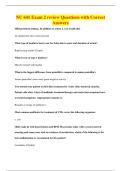 BUNDLE OF NU 641  QUESTIONS WITH 100&percnt; CORRECT ANSWERS