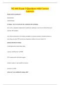 NU 641 Exam 3 Questions with Correct&NewLine;Answers