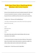 PADI&comma; Open Water Diver&comma; Final Exam Review&NewLine;Questions with Correct Answers