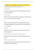 PADI Test 1 Questions with Correct Answers