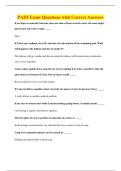 PADI Exam Questions with Correct Answers